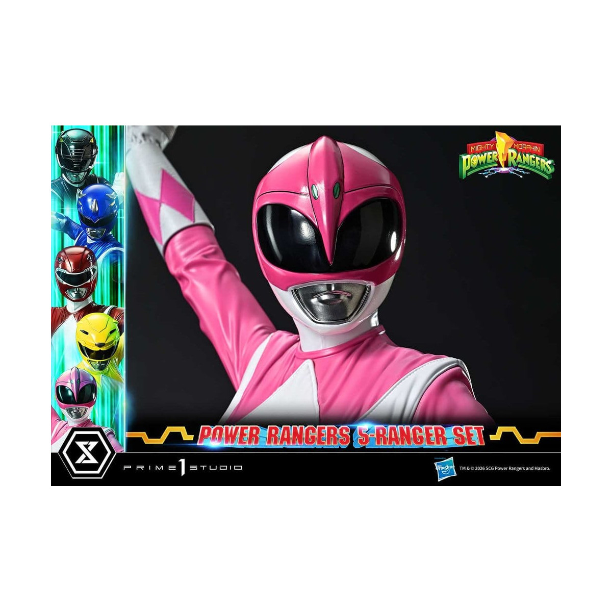Prime 1 Studio - Mighty Morphin Power Rangers, Premium Masterline, juego de 5 figuras a escala 1/4, versión Deluxe