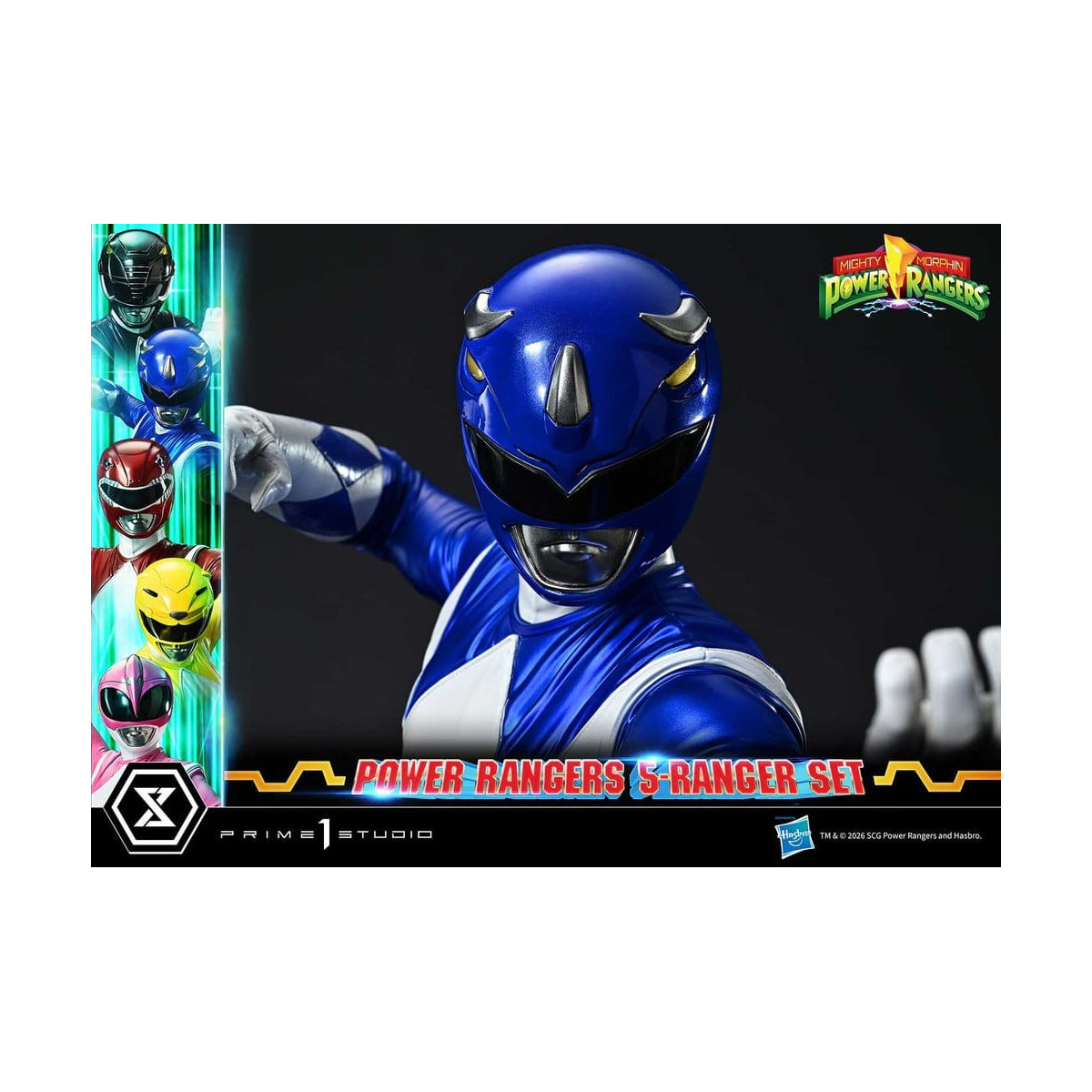 Prime 1 Studio - Mighty Morphin Power Rangers, Premium Masterline, juego de 5 figuras a escala 1/4, versión Deluxe