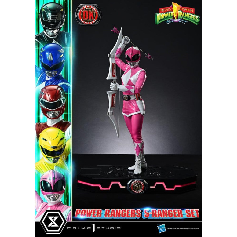 Prime 1 Studio - Mighty Morphin Power Rangers, Premium Masterline, juego de 5 figuras a escala 1/4, versión Deluxe