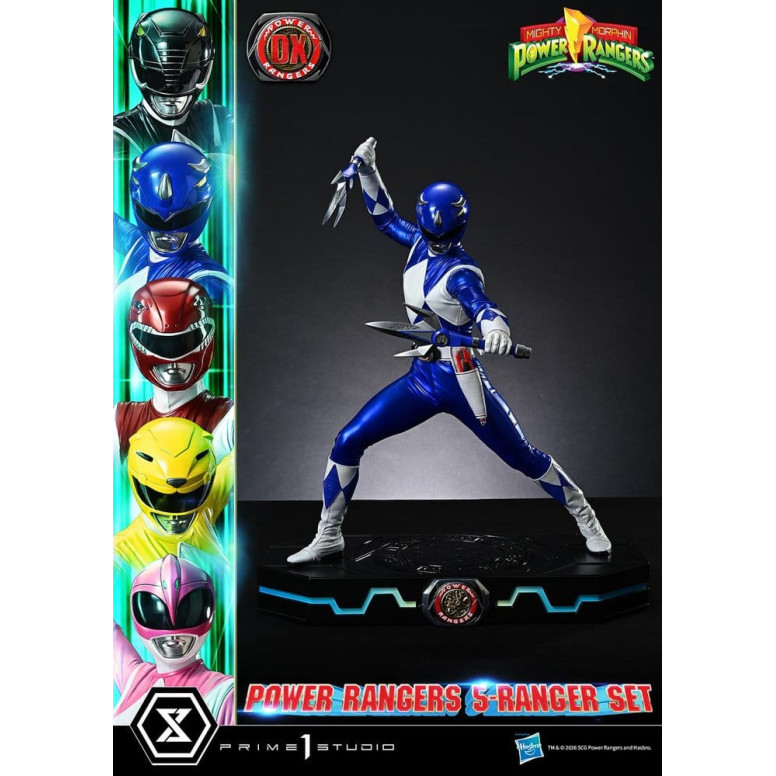 Prime 1 Studio - Mighty Morphin Power Rangers, Premium Masterline, juego de 5 figuras a escala 1/4, versión Deluxe