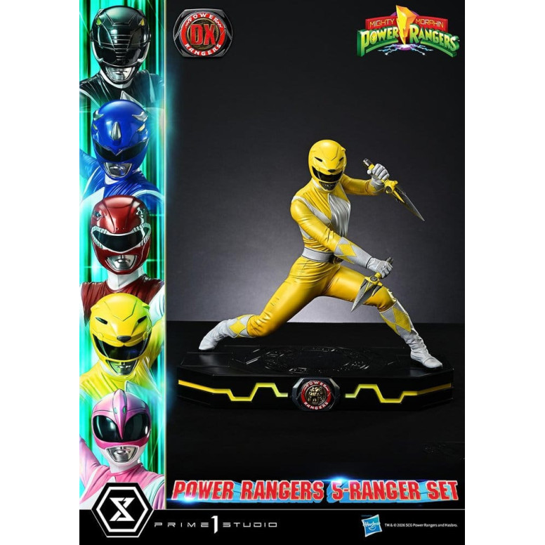 Prime 1 Studio - Mighty Morphin Power Rangers, Premium Masterline, juego de 5 figuras a escala 1/4, versión Deluxe
