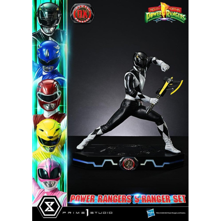 Prime 1 Studio - Mighty Morphin Power Rangers, Premium Masterline, juego de 5 figuras a escala 1/4, versión Deluxe