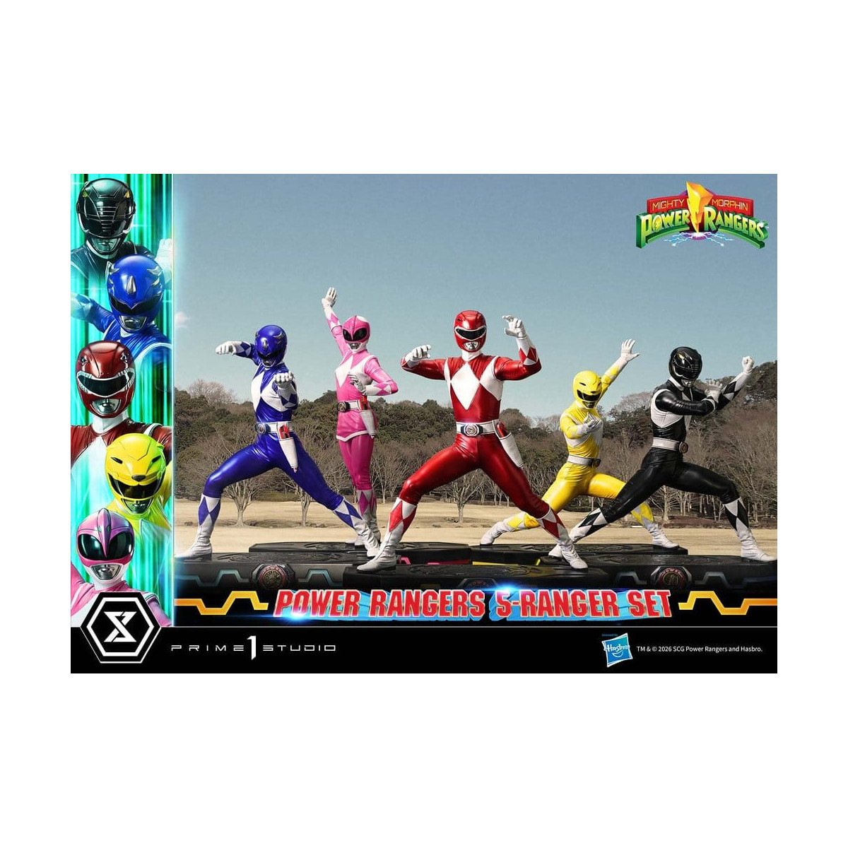 Prime 1 Studio - Mighty Morphin Power Rangers, Premium Masterline, juego de 5 figuras a escala 1/4, versión Deluxe