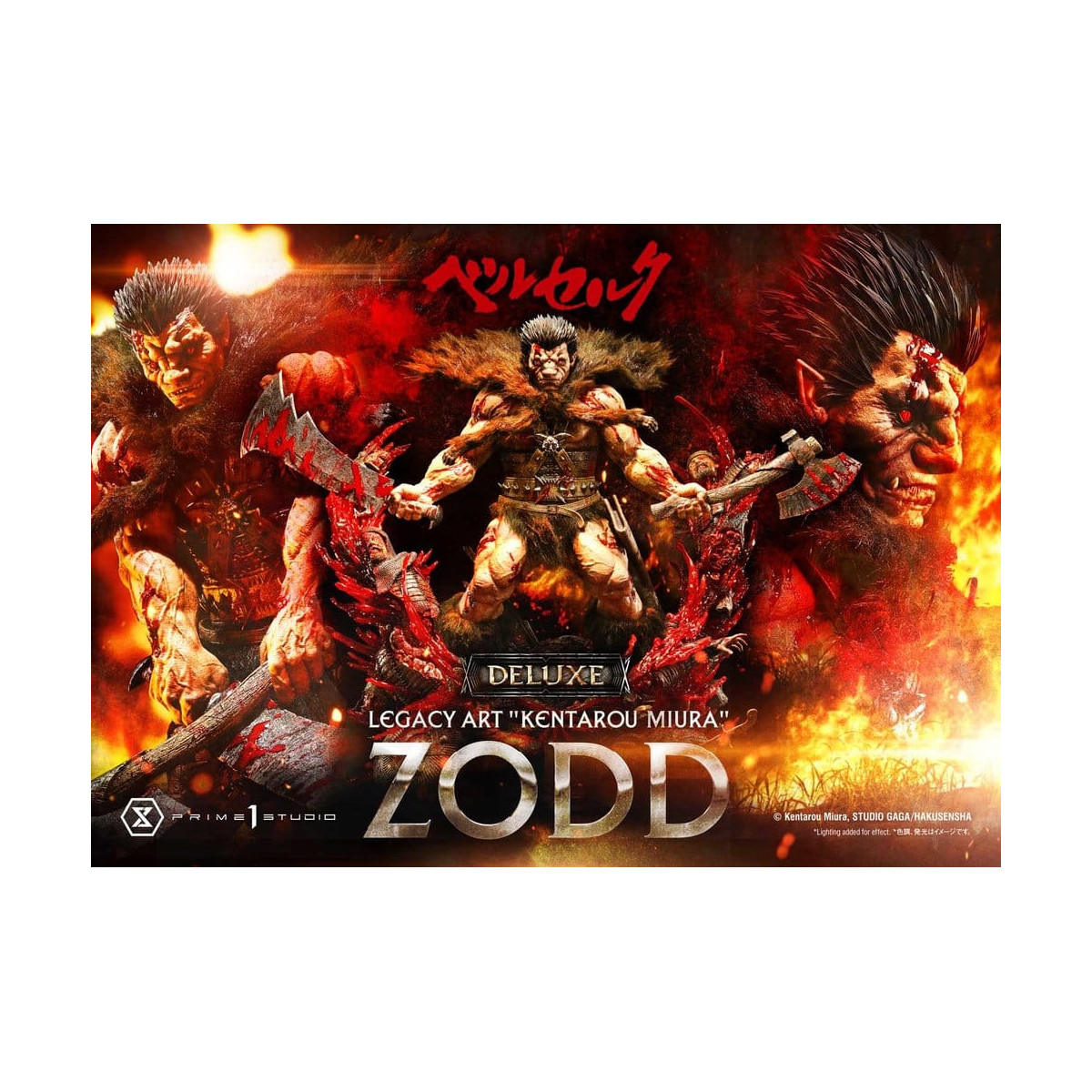 Prime 1 Studio Berserk - Estatua de Kentaro Miura «Legacy Art Berserker ZODD DX Bonus Version» a escala 1/4
