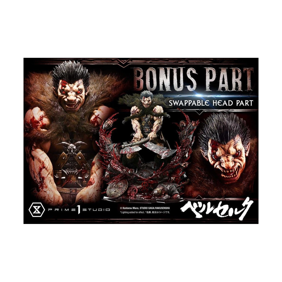 Prime 1 Studio Berserk - Estatua de Kentaro Miura «Legacy Art Berserker ZODD DX Bonus Version» a escala 1/4