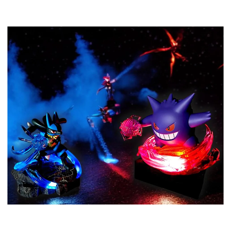 Langbowang Funism - Holly Box Pokémon - Diorama LED «Battle Moments» - juego de 6 figuras
