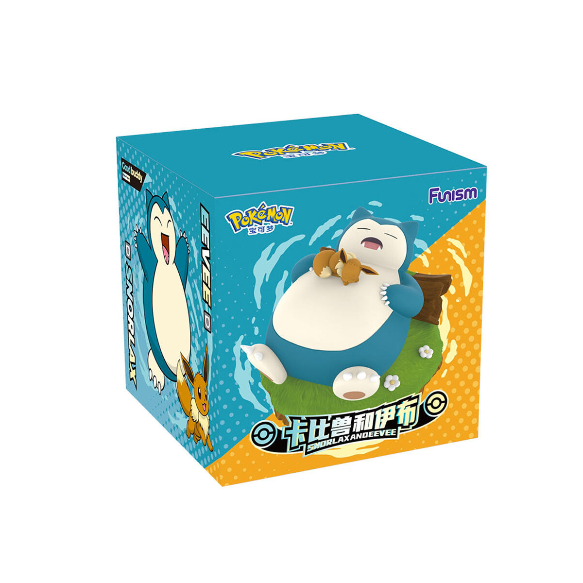 Funism - Pokemon Prime Figura - Snorlax y Eevee - Snorlax y Eevee - Kabigon y Eievui