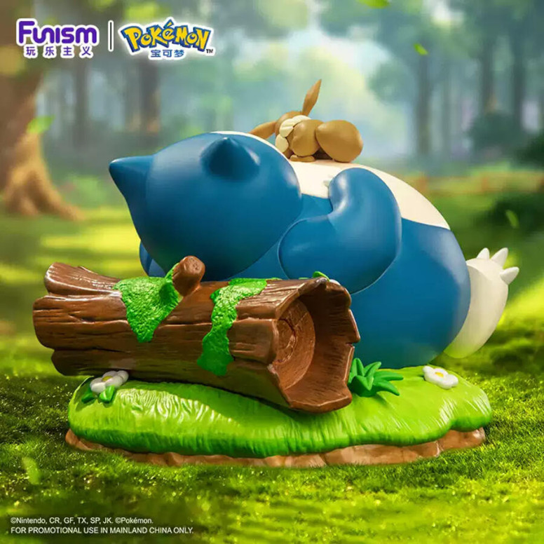 Funism - Pokemon Prime Figura - Snorlax y Eevee - Snorlax y Eevee - Kabigon y Eievui