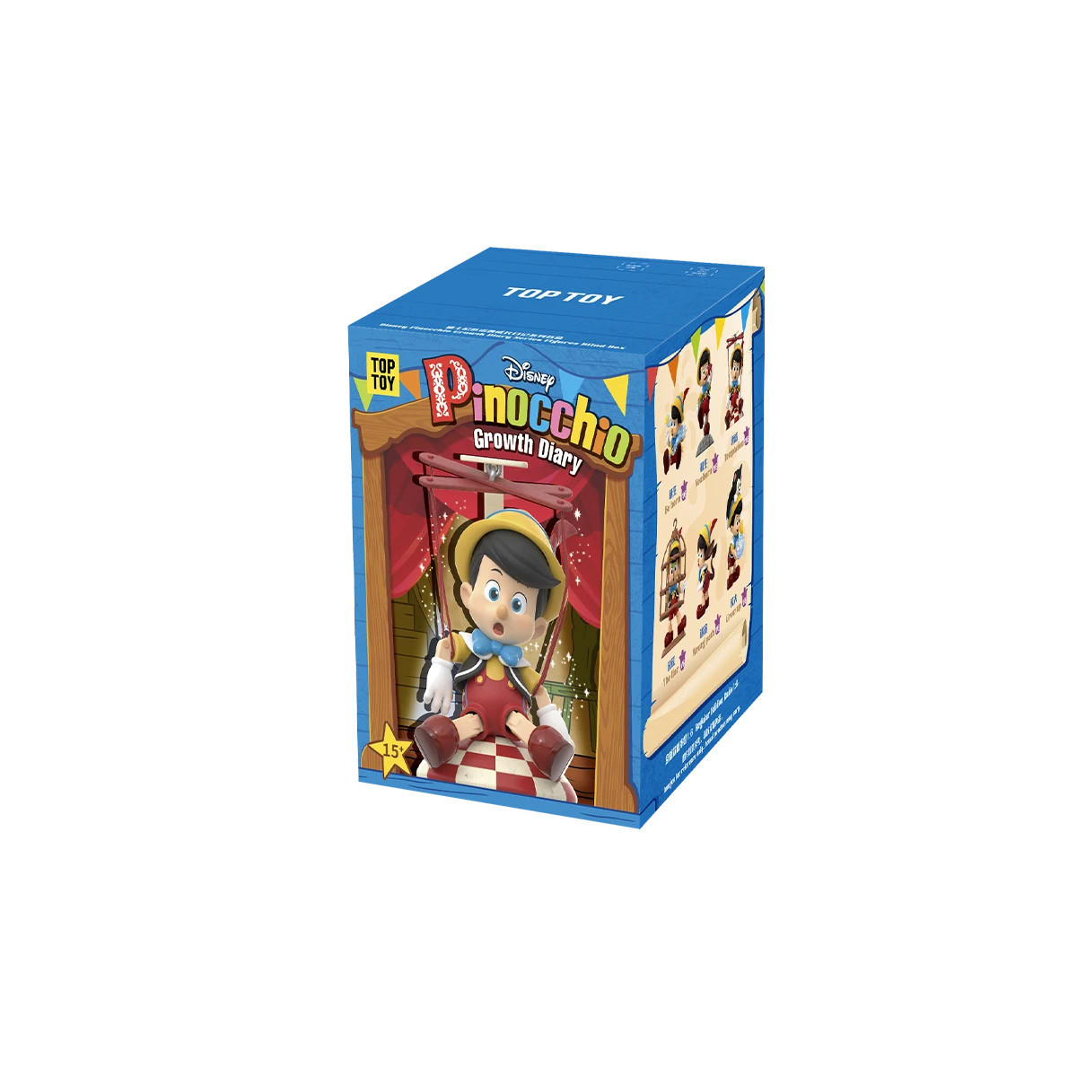 Toy Pop - Disney Pinocho Growth Diary - Set de 6 figuritas en caja sorpresa