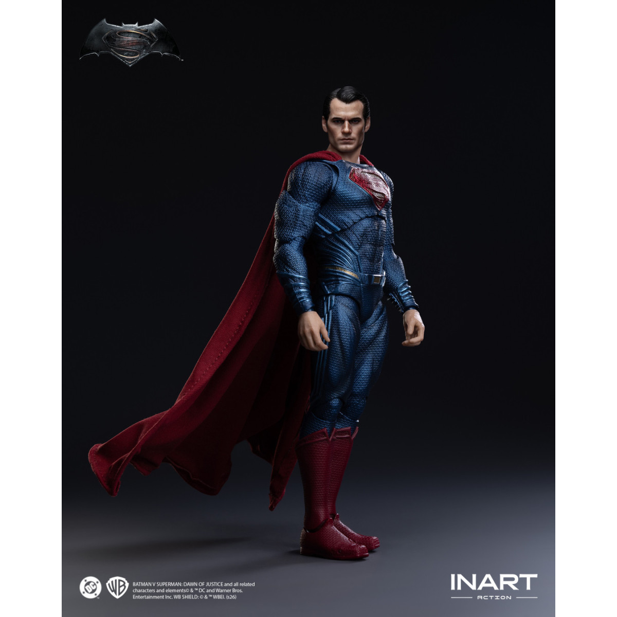 INART - Batman v Superman: El amanecer de la justicia - Figura de acción de Superman a escala 1/12