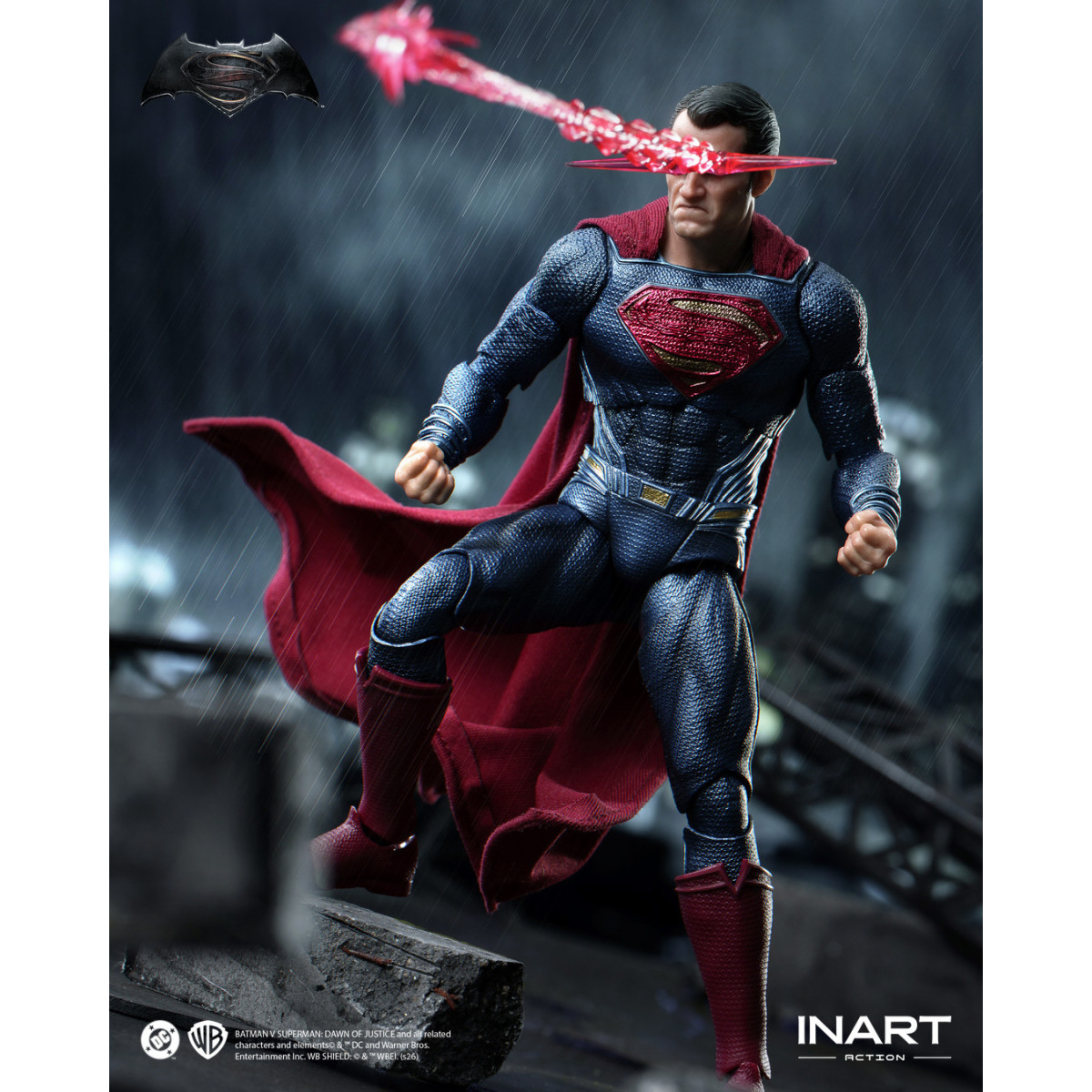 INART - Batman v Superman: El amanecer de la justicia - Figura de acción de Superman a escala 1/12