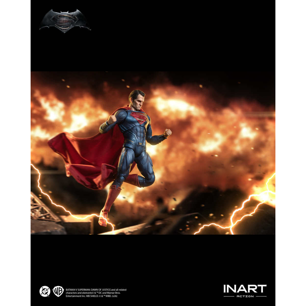 INART - Batman v Superman: El amanecer de la justicia - Figura de acción de Superman a escala 1/12