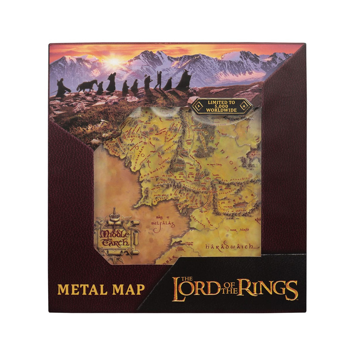 FaNaTtiK - Mapa metálico de «El Señor de los Anillos»