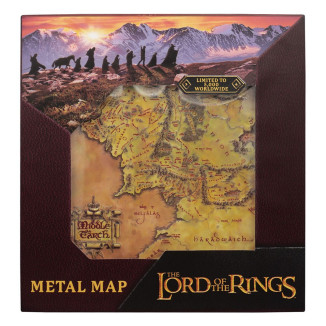FaNaTtiK - Mapa metálico de «El Señor de los Anillos»