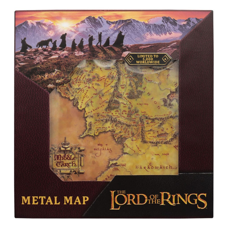 FaNaTtiK - Mapa metálico de «El Señor de los Anillos»