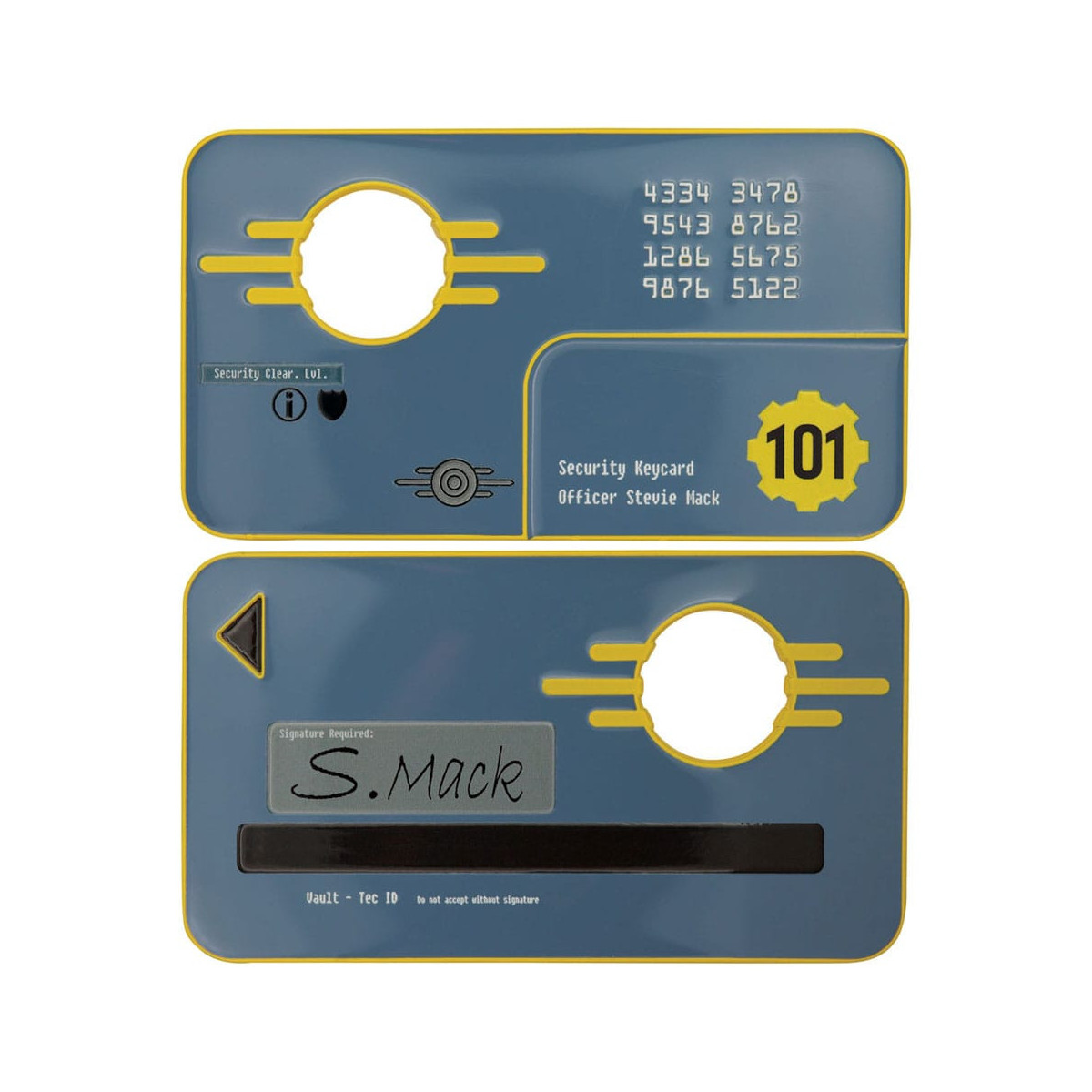 FaNaTtiK - Fallout 3 réplicas de la tarjeta de seguridad del Vault 101, edición limitada