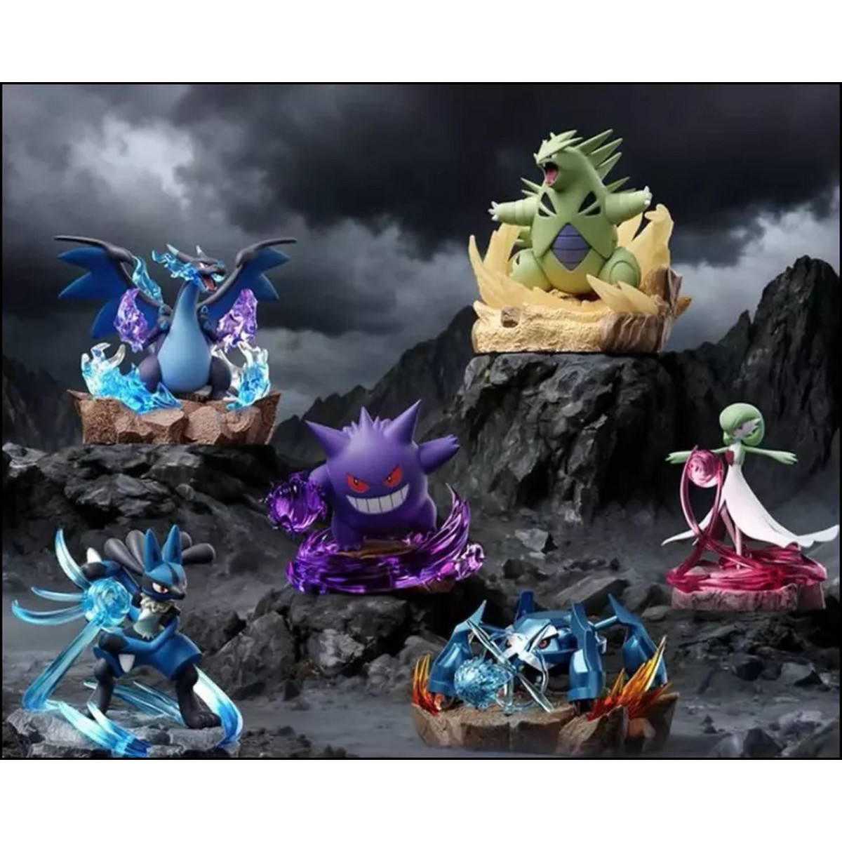 Langbowang Funism - Holly Box Pokémon - Diorama LED «Battle Moments» - juego de 6 figuras