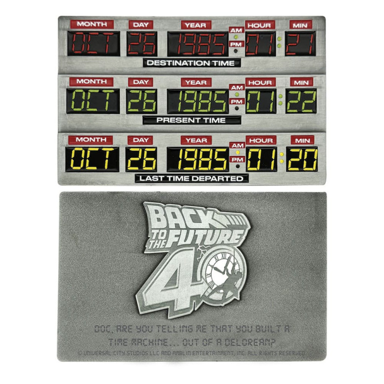 FaNaTtiK - Back To The Future Lingote «40.º Aniversario» Time Circuits Edición Limitada