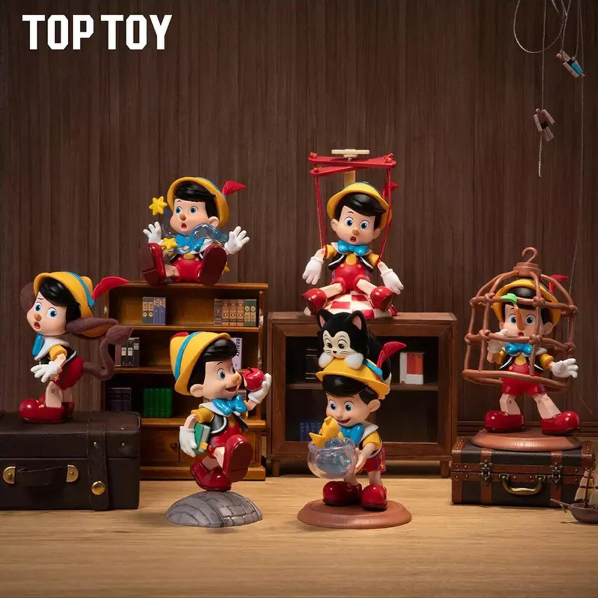 Toy Pop - Disney Pinocho Growth Diary - Set de 6 figuritas en caja sorpresa