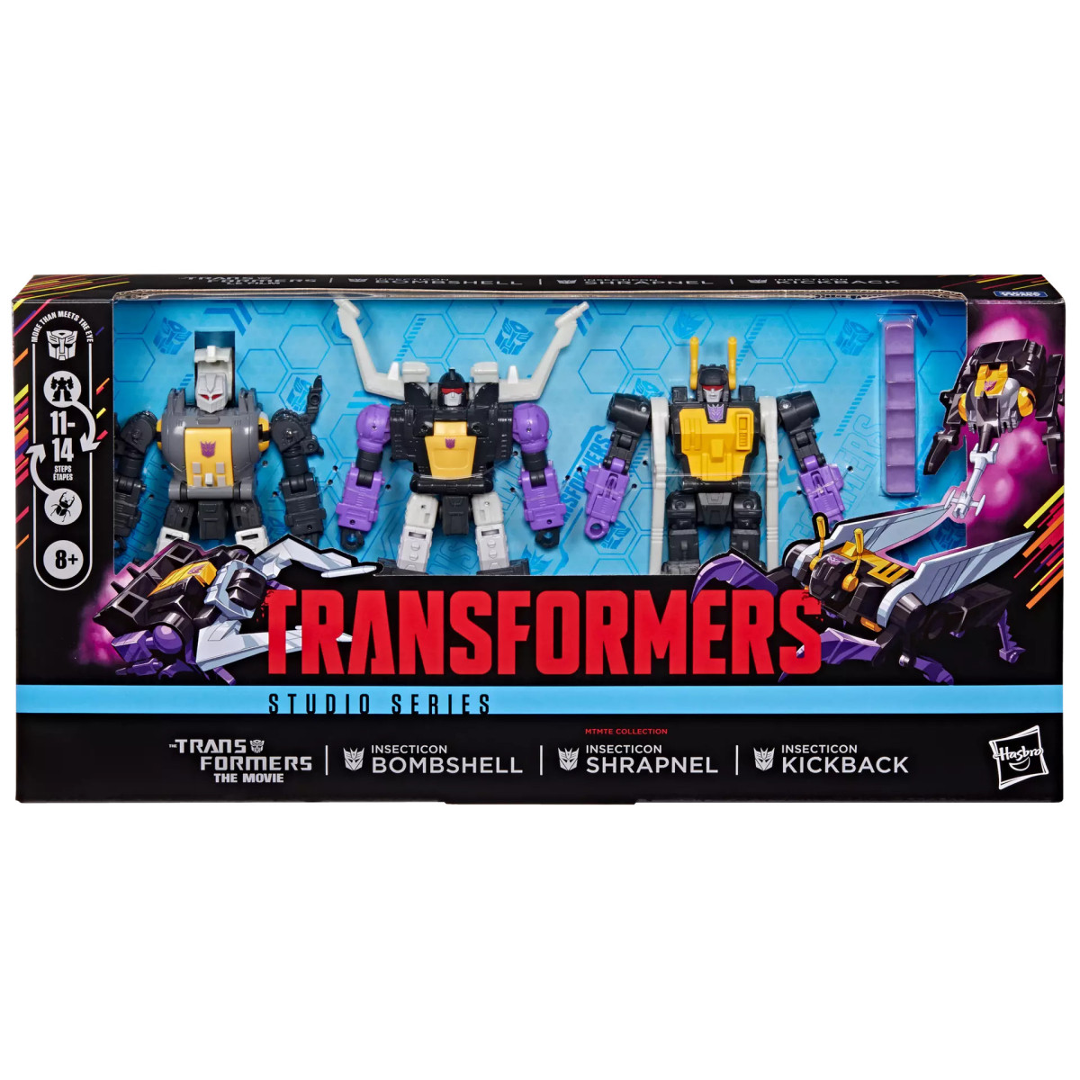 Hasbro - « Transformers: La película» - Colección Insecticon: Bombshell, Shrapnel y Kickback - Colección MTMTE