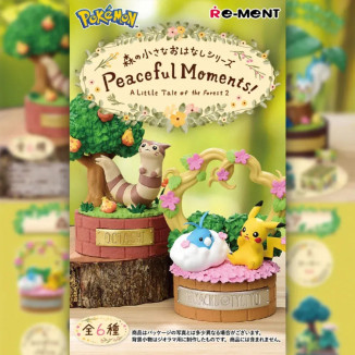Re-Ment - « Pokémon » - «Peaceful Moments!» (serie «Forest Story»), conjunto de 6 figuritas en caja sorpresa.