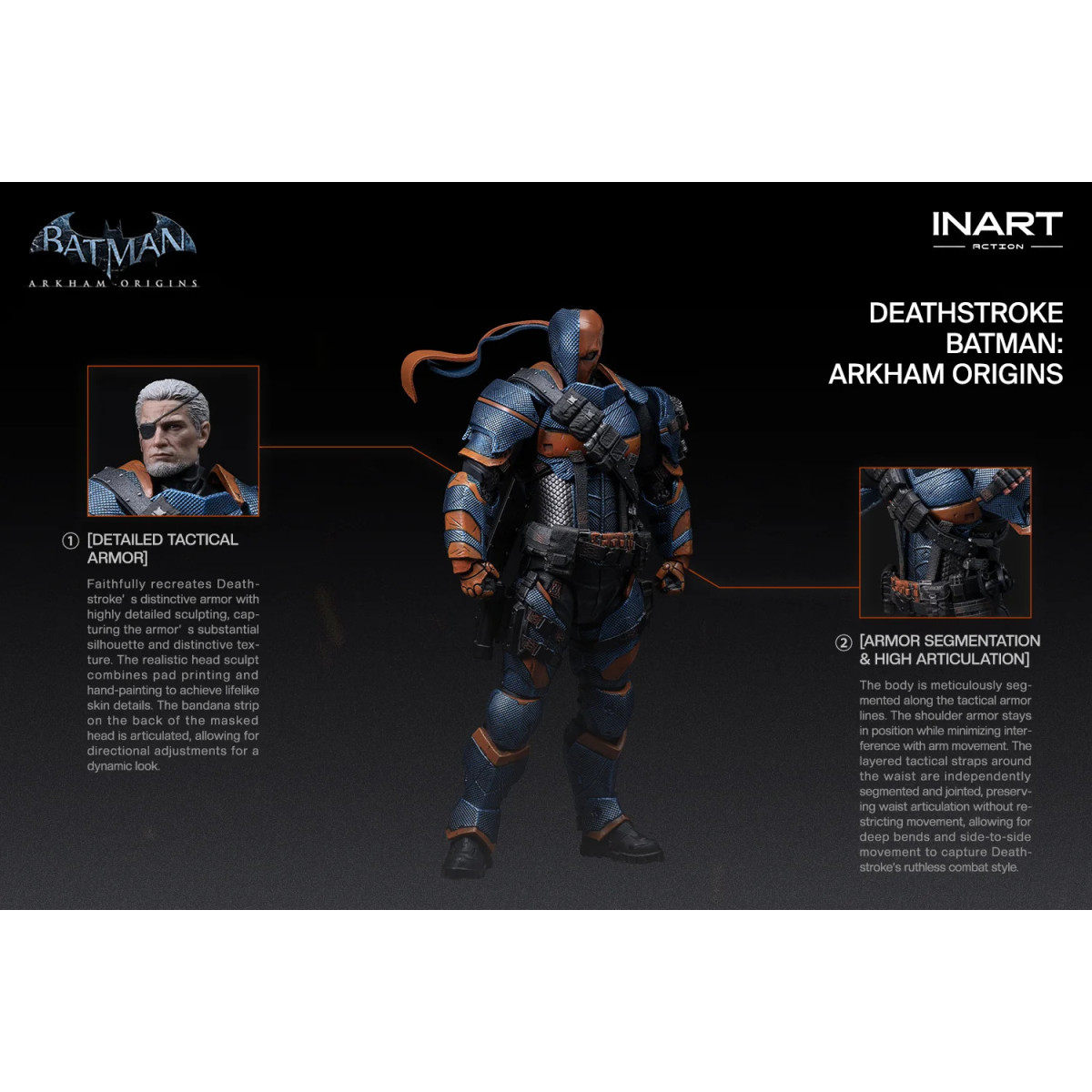 INART - Deathstroke - Batman: Arkham Origins - Figura a escala 1/12