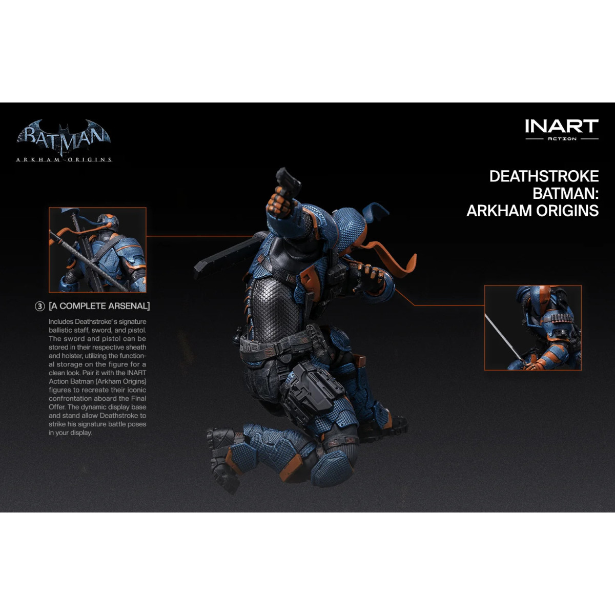 INART - Deathstroke - Batman: Arkham Origins - Figura a escala 1/12