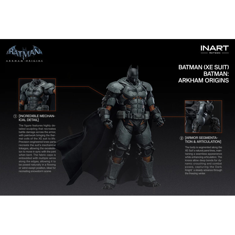 INART - Batman (traje XE) - Batman: Arkham Origins. Figura a escala 1/12