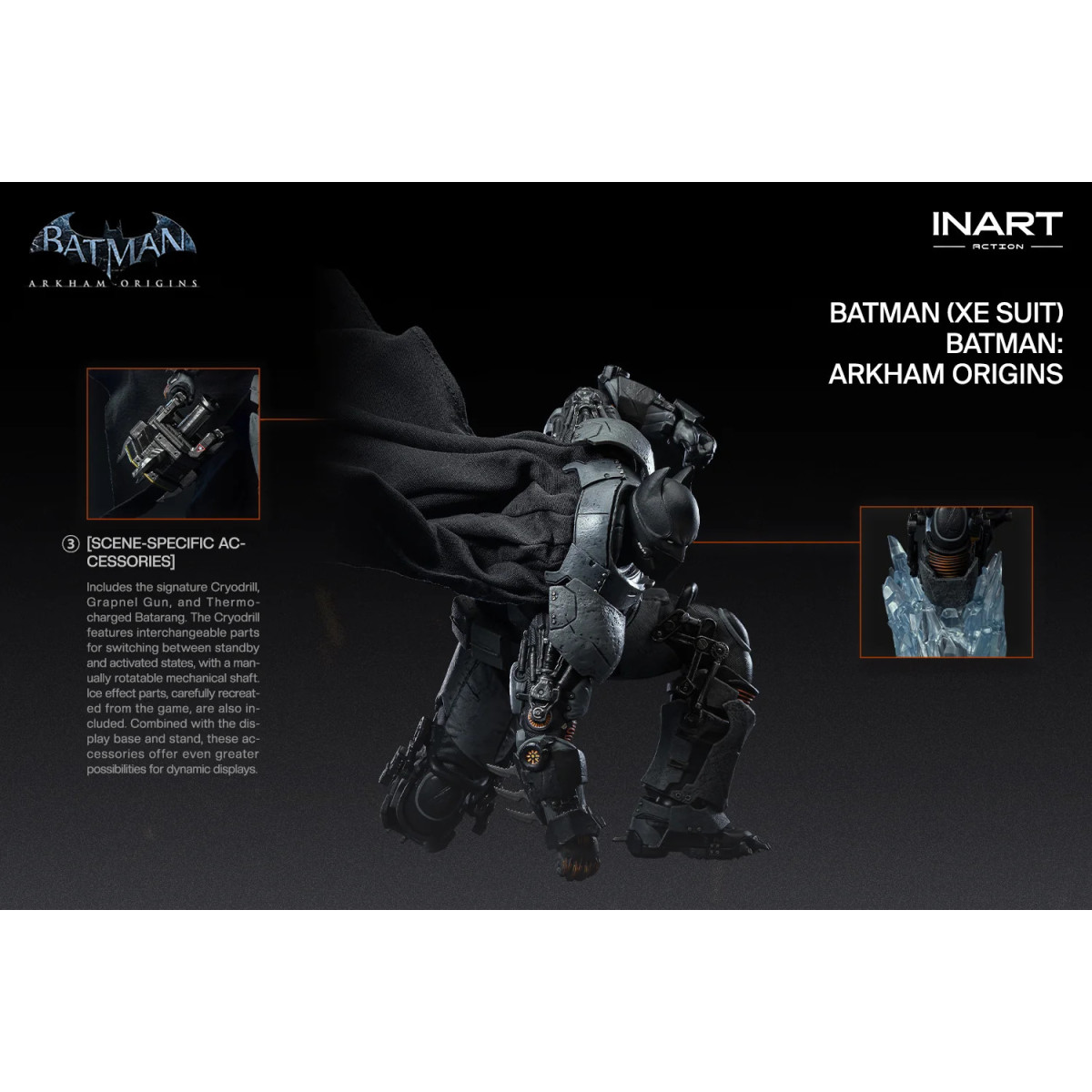 INART - Batman (traje XE) - Batman: Arkham Origins. Figura a escala 1/12