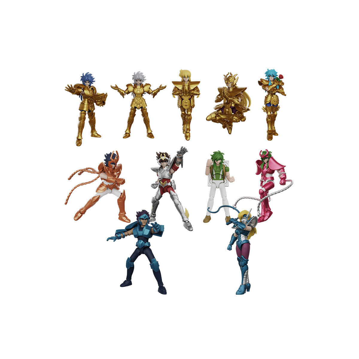 Blokees Saint Seiya - Galaxy Versión 04: El legado de los Caballeros de Oro - Surtido de 9 maquetas