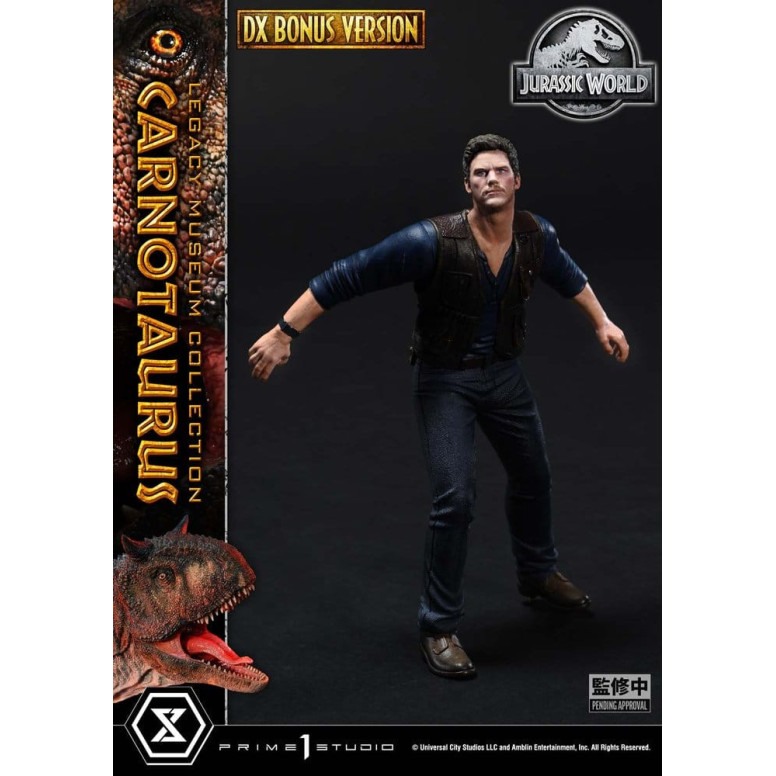Prime 1 Studio - Jurassic World - Colección del Museo del Legado del Carnotaurus, Edición Deluxe con extras, 1/15