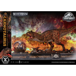 Prime 1 Studio - Jurassic World - Colección del Museo del Legado del Carnotaurus, Edición Deluxe con extras, 1/15