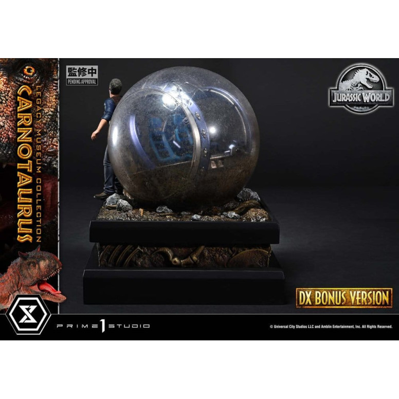 Prime 1 Studio - Jurassic World - Colección del Museo del Legado del Carnotaurus, Edición Deluxe con extras, 1/15