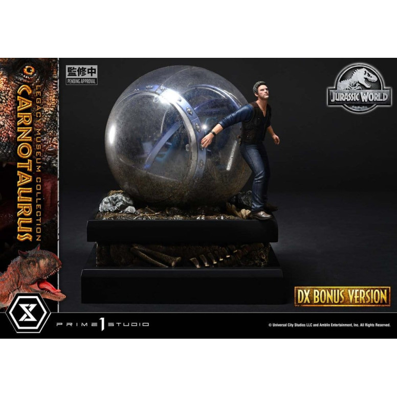 Prime 1 Studio - Jurassic World - Colección del Museo del Legado del Carnotaurus, Edición Deluxe con extras, 1/15