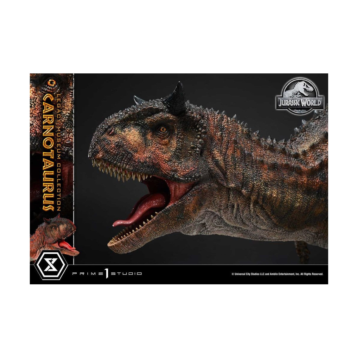 Prime 1 Studio - Jurassic World - Colección del Museo Carnotaurus Legacy 1/15