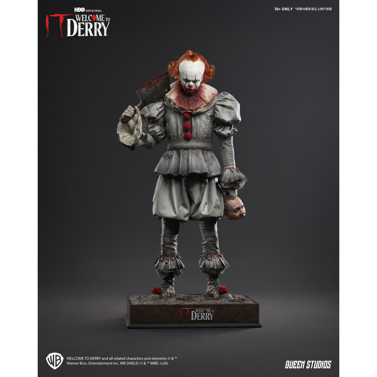 Queen Studios - Estatua de Pennywise a escala 1/3 «Welcome to Derry» Premium