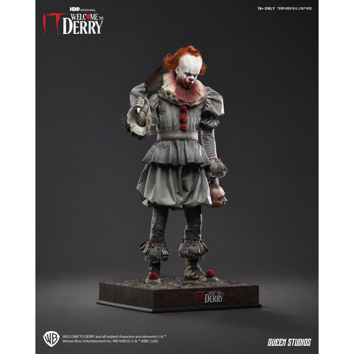 Queen Studios - Estatua de Pennywise a escala 1/3 «Welcome to Derry» Premium