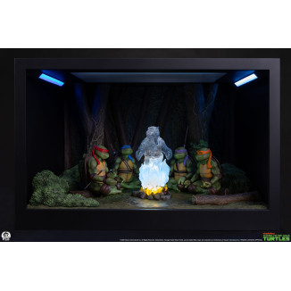 Premium Collectibles Studio PCS - Diorama a escala reducida de las Tortugas Ninja: «El espíritu de Splinter»