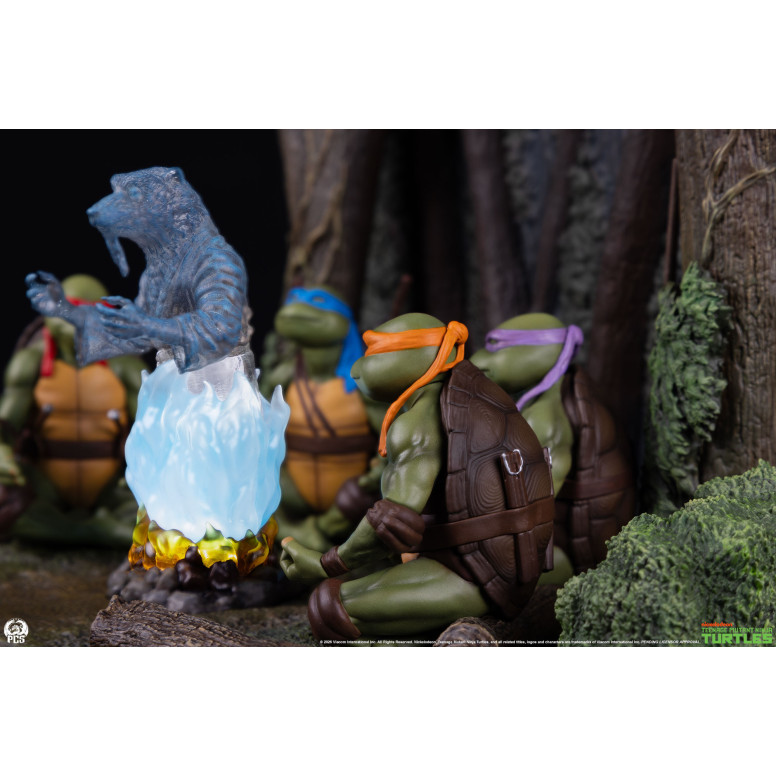 Premium Collectibles Studio PCS - Diorama a escala reducida de las Tortugas Ninja: «El espíritu de Splinter»