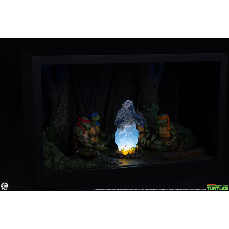 Premium Collectibles Studio PCS - Diorama a escala reducida de las Tortugas Ninja: «El espíritu de Splinter»