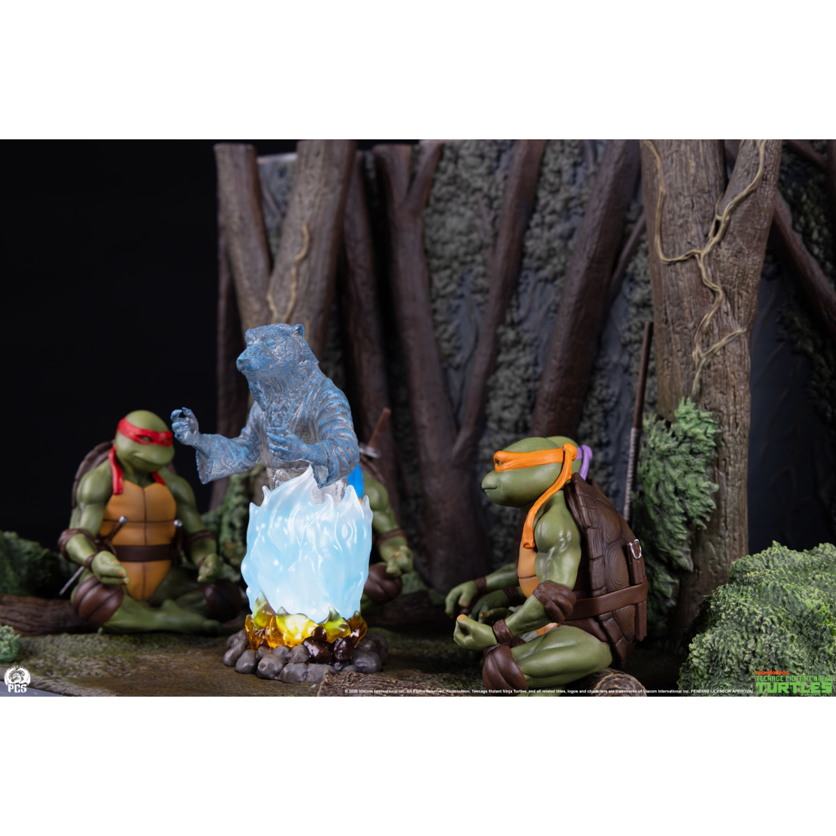 Premium Collectibles Studio PCS - Diorama a escala reducida de las Tortugas Ninja: «El espíritu de Splinter»