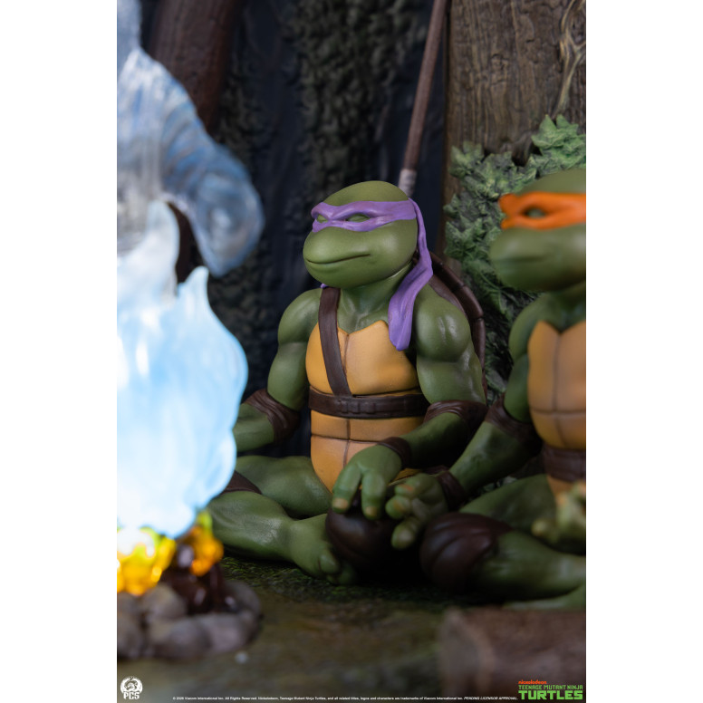Premium Collectibles Studio PCS - Diorama a escala reducida de las Tortugas Ninja: «El espíritu de Splinter»