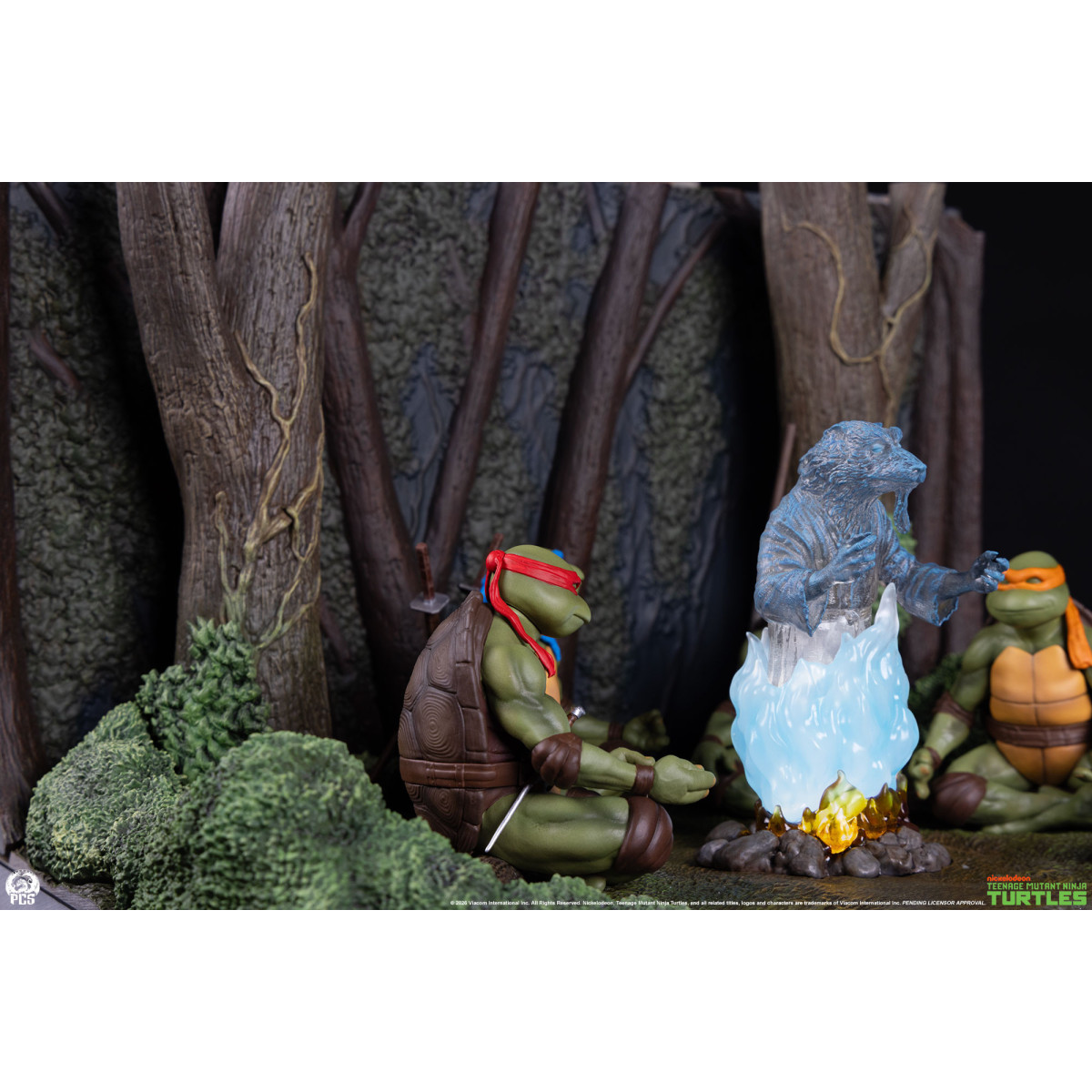 Premium Collectibles Studio PCS - Diorama a escala reducida de las Tortugas Ninja: «El espíritu de Splinter»