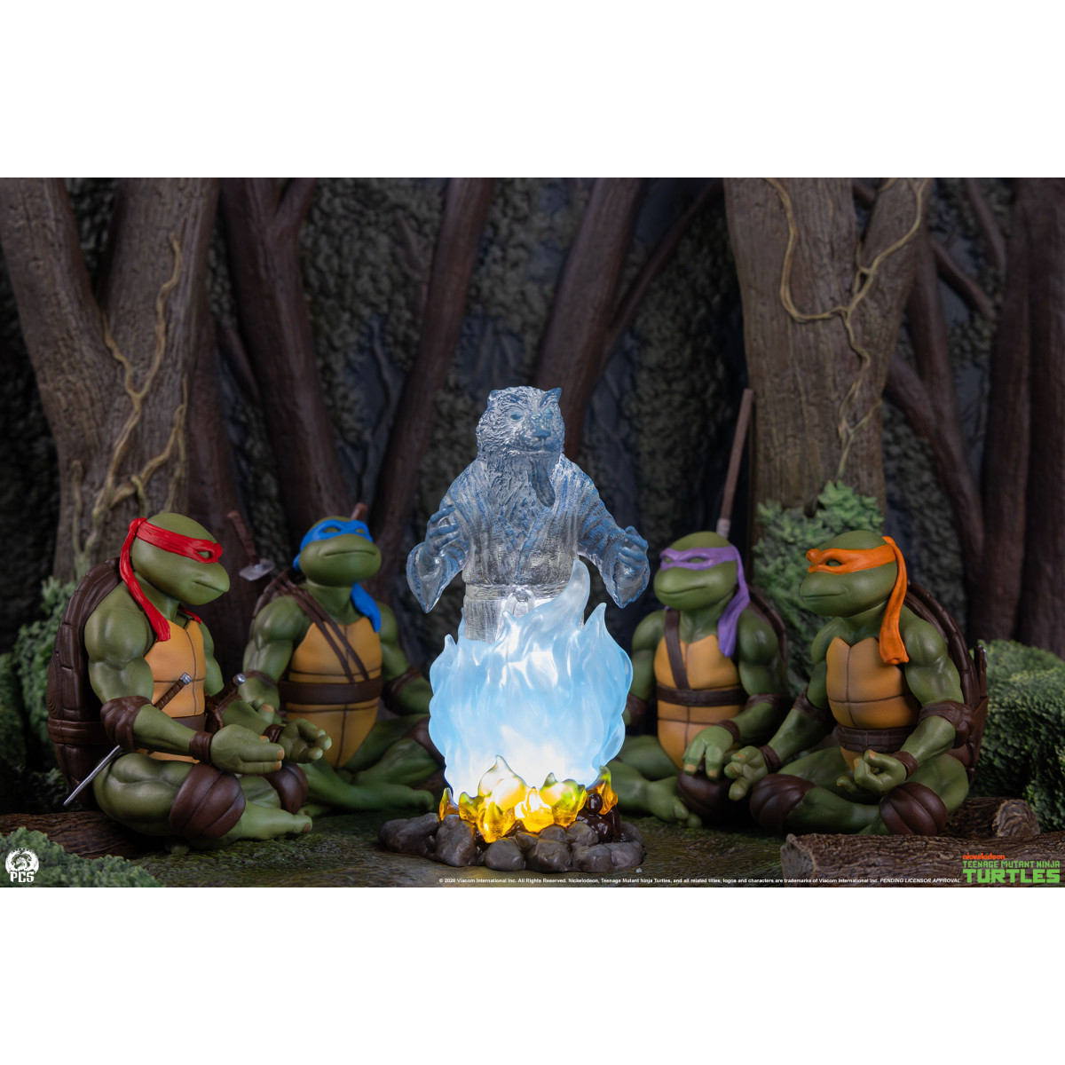 Premium Collectibles Studio PCS - Diorama a escala reducida de las Tortugas Ninja: «El espíritu de Splinter»