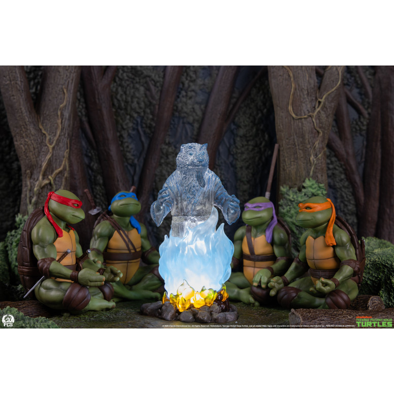 Premium Collectibles Studio PCS - Diorama a escala reducida de las Tortugas Ninja: «El espíritu de Splinter»