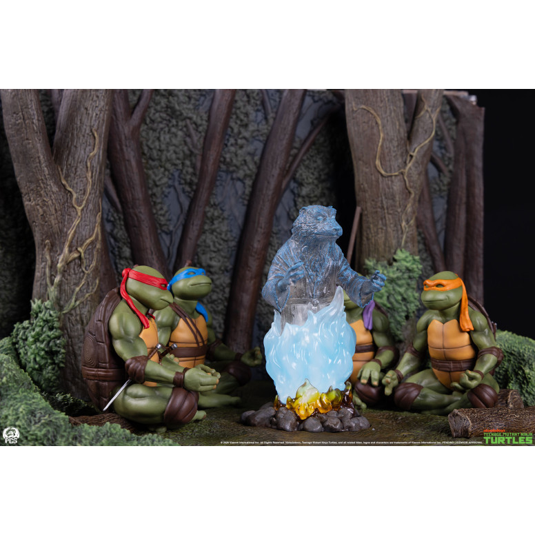 Premium Collectibles Studio PCS - Diorama a escala reducida de las Tortugas Ninja: «El espíritu de Splinter»