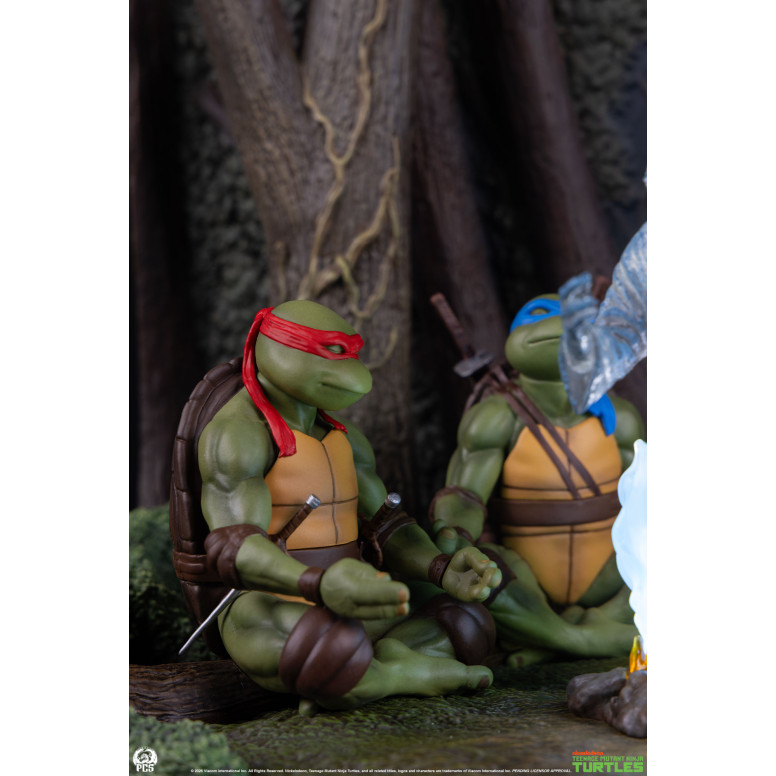 Premium Collectibles Studio PCS - Diorama a escala reducida de las Tortugas Ninja: «El espíritu de Splinter»