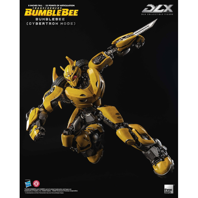 Three Zero Transformers - Bumblebee DLX: figura de Bumblebee en modo Cybertron