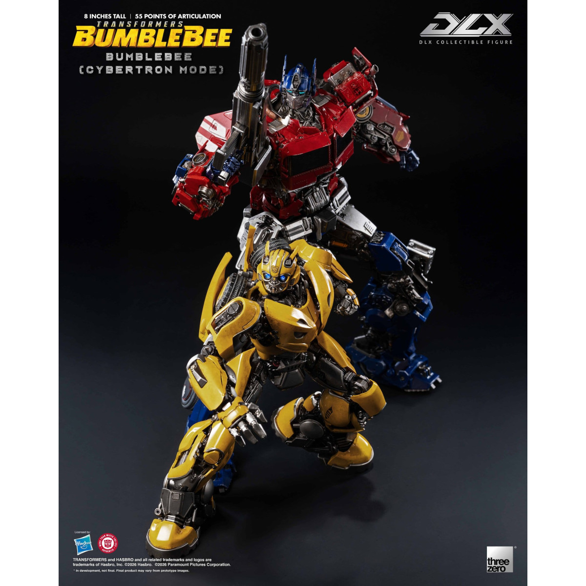 Three Zero Transformers - Bumblebee DLX: figura de Bumblebee en modo Cybertron
