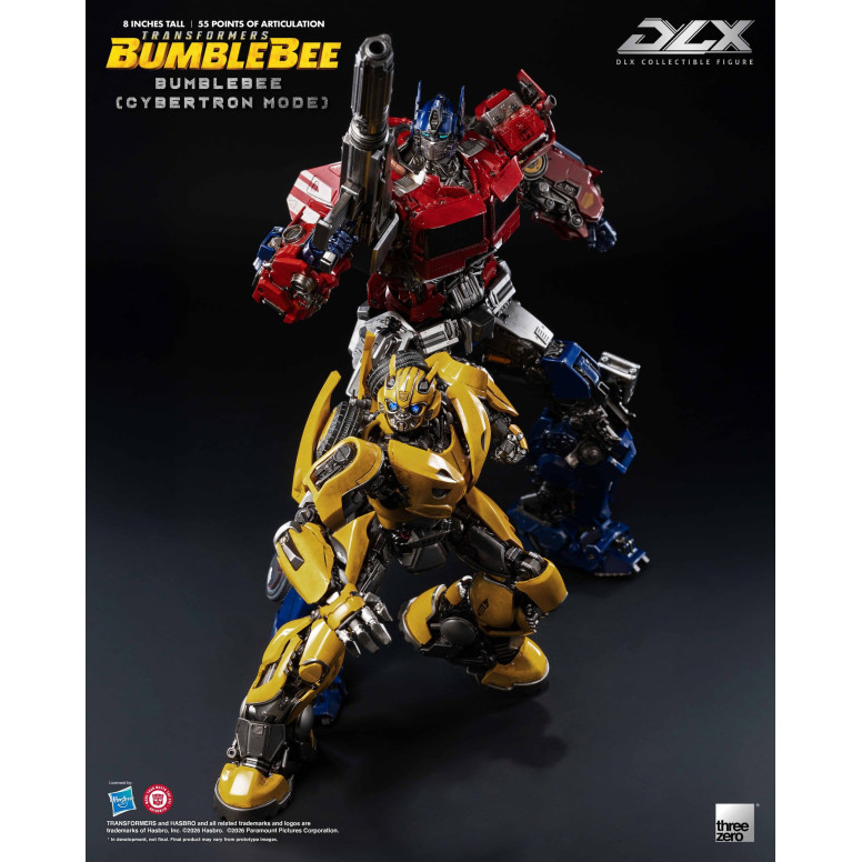 Three Zero Transformers - Bumblebee DLX: figura de Bumblebee en modo Cybertron